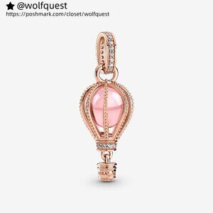 Pandora Sparkling Pink Hot Air Balloon Dangle Charm